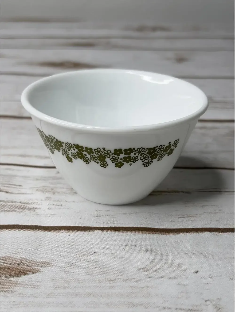 Corelle Vintage Green Floral Patterned Handless Cup/Mug‎